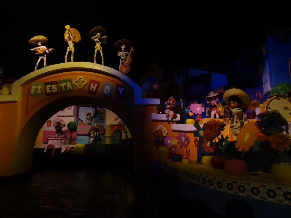 Colourful musical fiesta scene along Gran Fiesta Tour at EPCOT